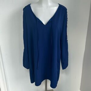 VaVa by Joy Han Long Sleeve Royal Blue Dress Made‎ in USA
